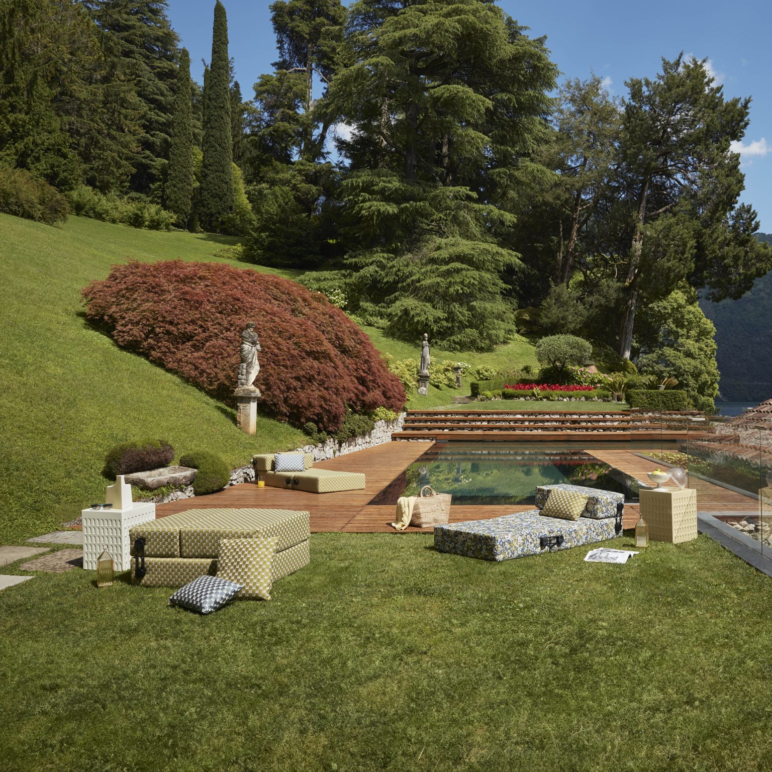 Déco bords de piscine